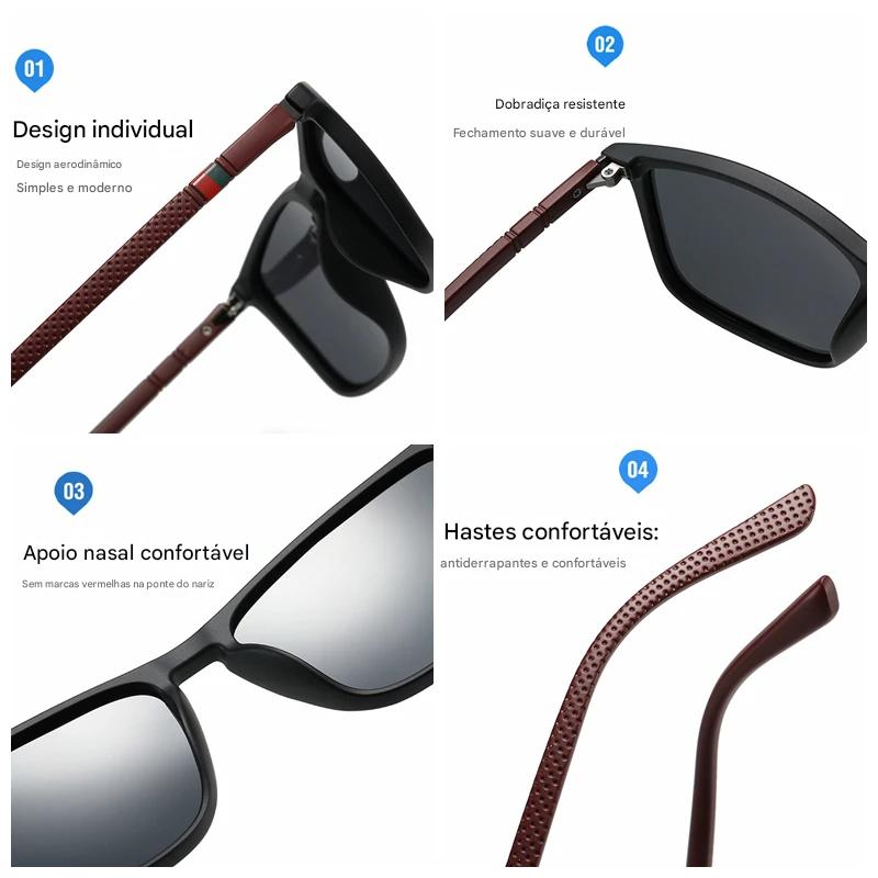 Óculos de Sol TR90 Flexível • Tecnologia Suíça Ultra Leve (Unissex)