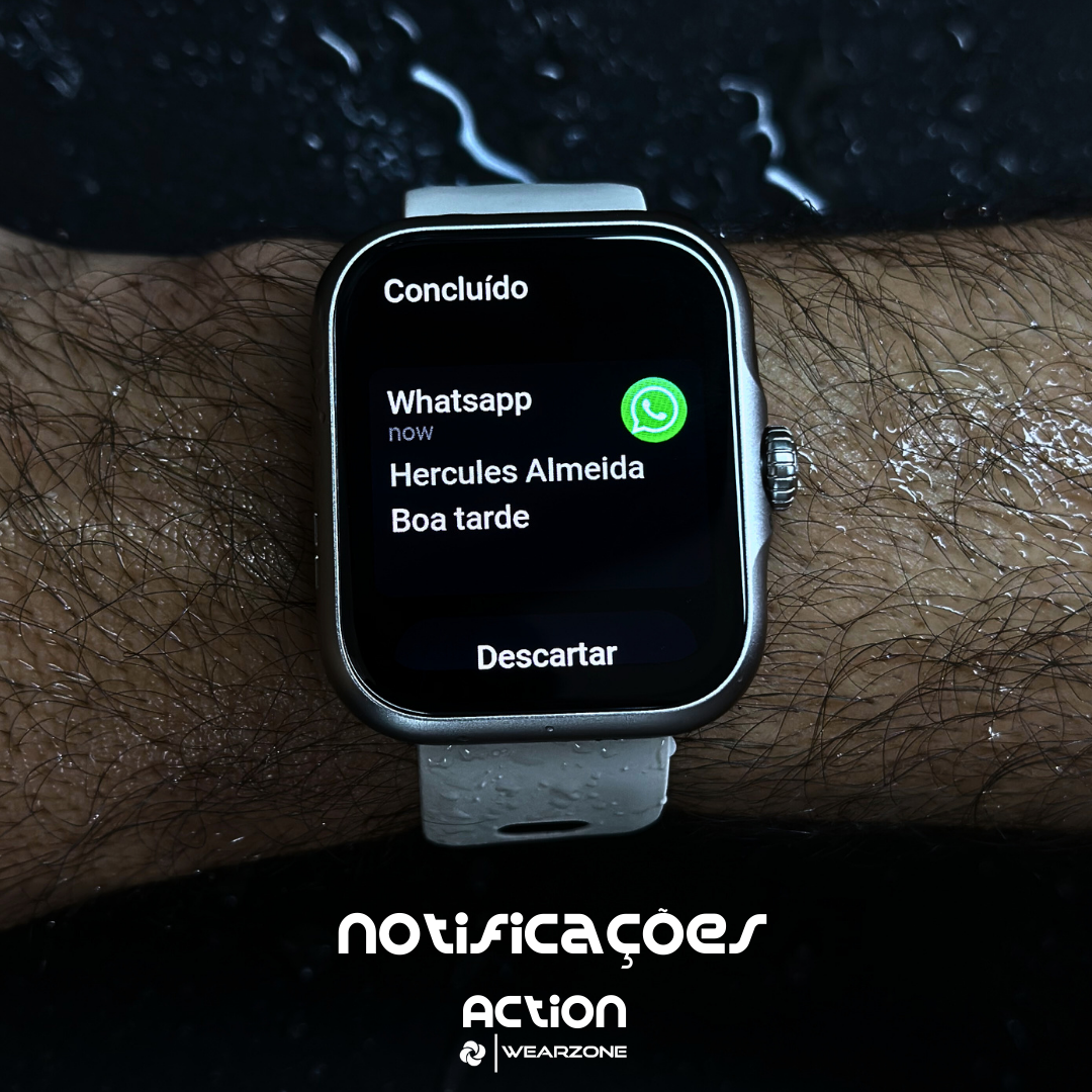 Smartwatch Esportivo, À Prova D'Água, GPS Integrado e 7 Dias de Bateria