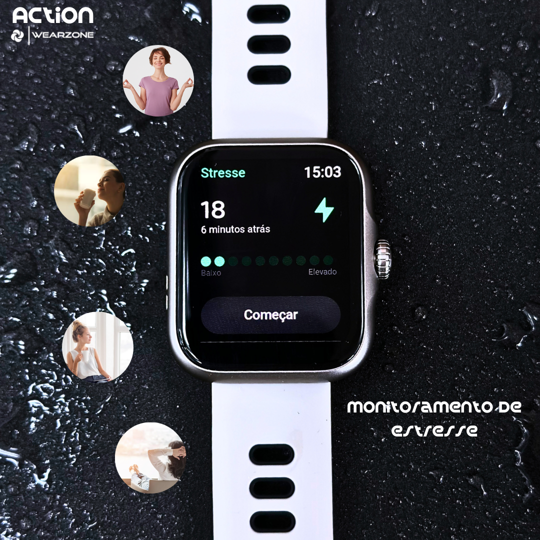 Smartwatch Esportivo, À Prova D'Água, GPS Integrado e 7 Dias de Bateria