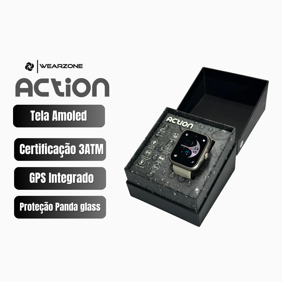 Smartwatch Esportivo, À Prova D'Água, GPS Integrado e 7 Dias de Bateria