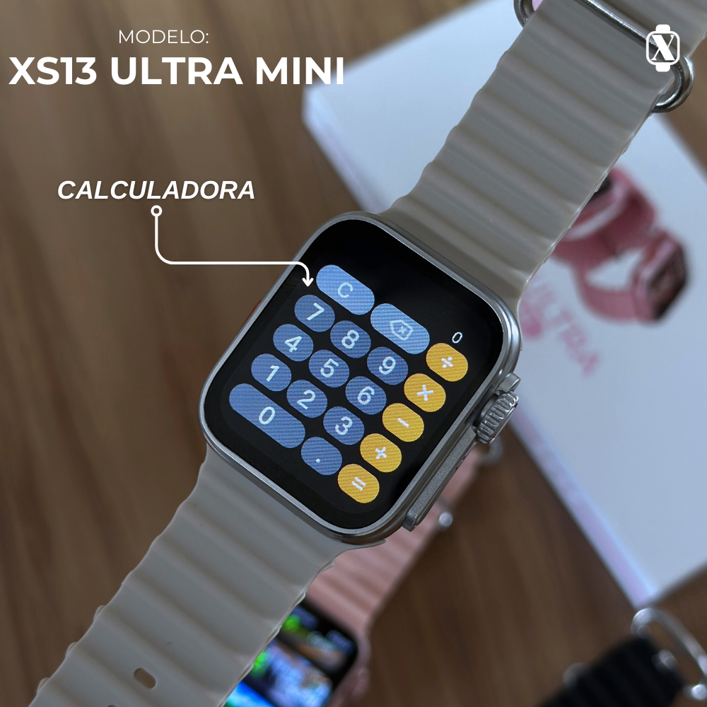 XS13 UltraMini 44mm - Smartwatch 2ª Geração, Compacto e Eficiente