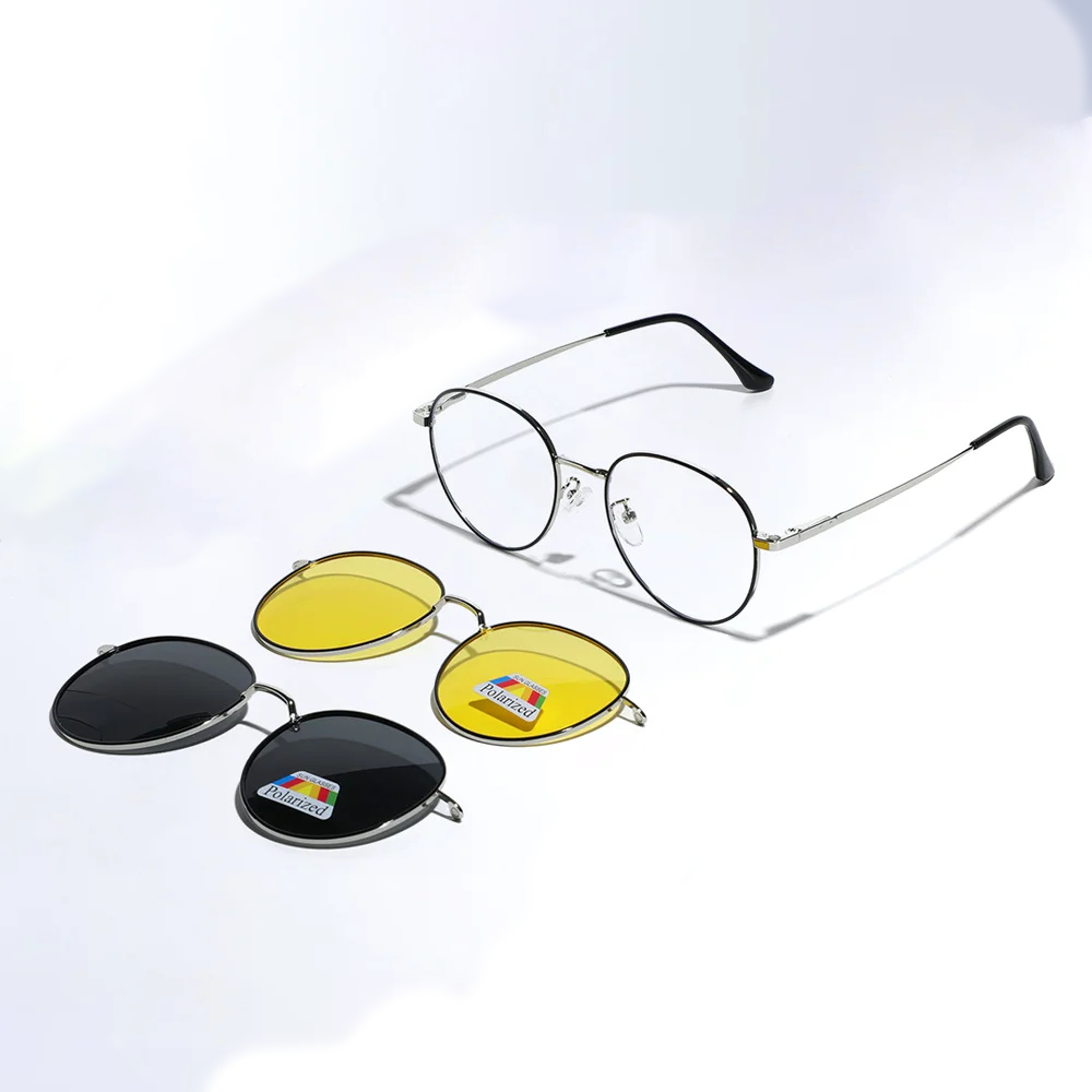 Óculos MagVision 3 em 1™ - Armação com Clip Magnético (Aceita lentes de Grau)