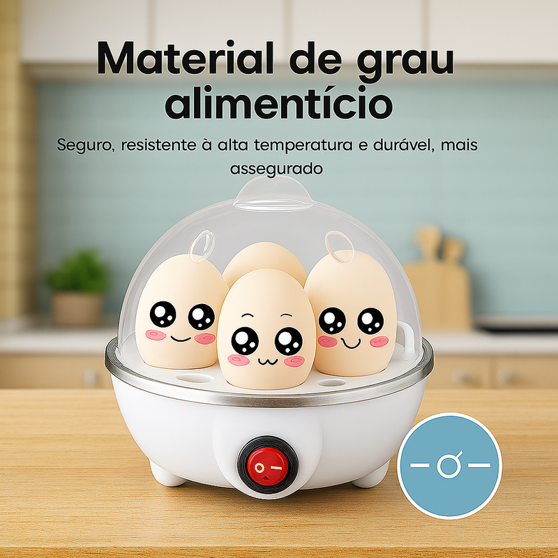 Cozedor de Ovos Elétrico Multifuncional a Vapor para Café da Manhã + FRETE GRÁTIS