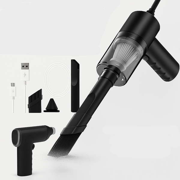 Mini Aspirador Portátil 6000PA para Carro, Casa e Teclado + FRETE GRÁTIS