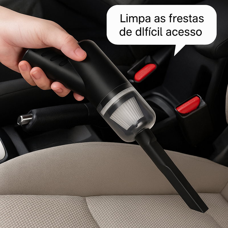 Mini Aspirador Portátil 6000PA para Carro, Casa e Teclado + FRETE GRÁTIS