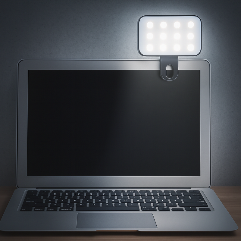 Luz LED Recarregável Para Selfie e Vídeos no Celular ou Computador + Frete Grátis