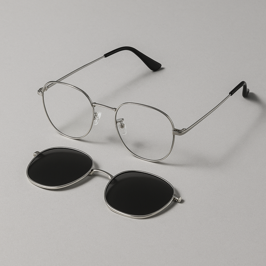 Óculos MagVision 3 em 1™ - Armação com Clip Magnético (Aceita lentes de Grau)