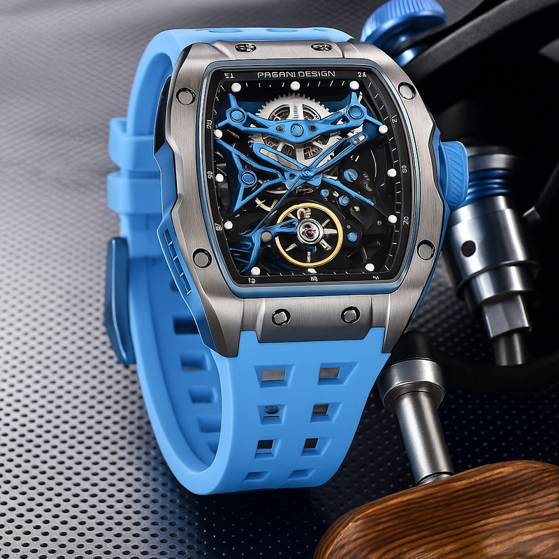 Relógio Pagani Design Alien Hollow PD-YS018 Azul