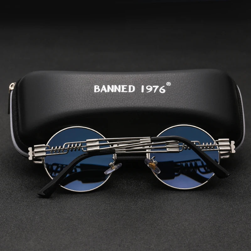 Óculos Vintage 90s GCV • Retangular em Aço Inox (Estilo Retrô)