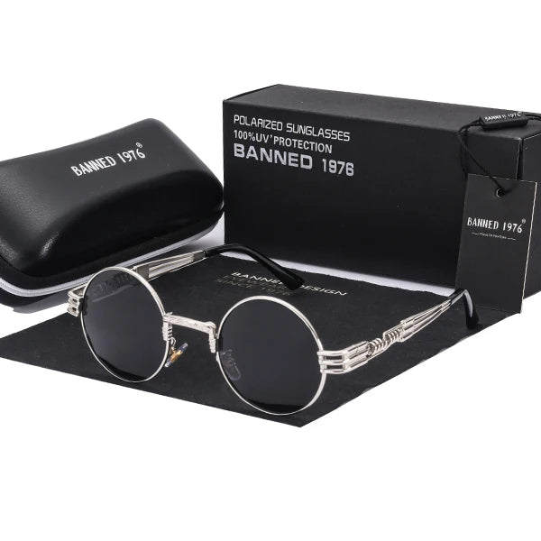 Óculos Vintage 90s GCV • Retangular em Aço Inox (Estilo Retrô)