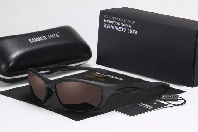 Óculos Sport Luxury Banned• Design em Fibra de Carbono (Aço Inoxidável)