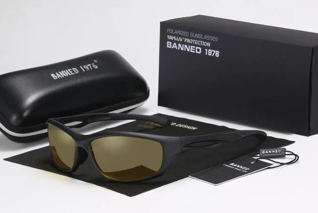 Óculos Sport Luxury Banned• Design em Fibra de Carbono (Aço Inoxidável)