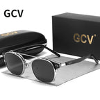 Óculos de Sol Auronix™ Steampunk com Lente Dupla e Proteção Polarizada