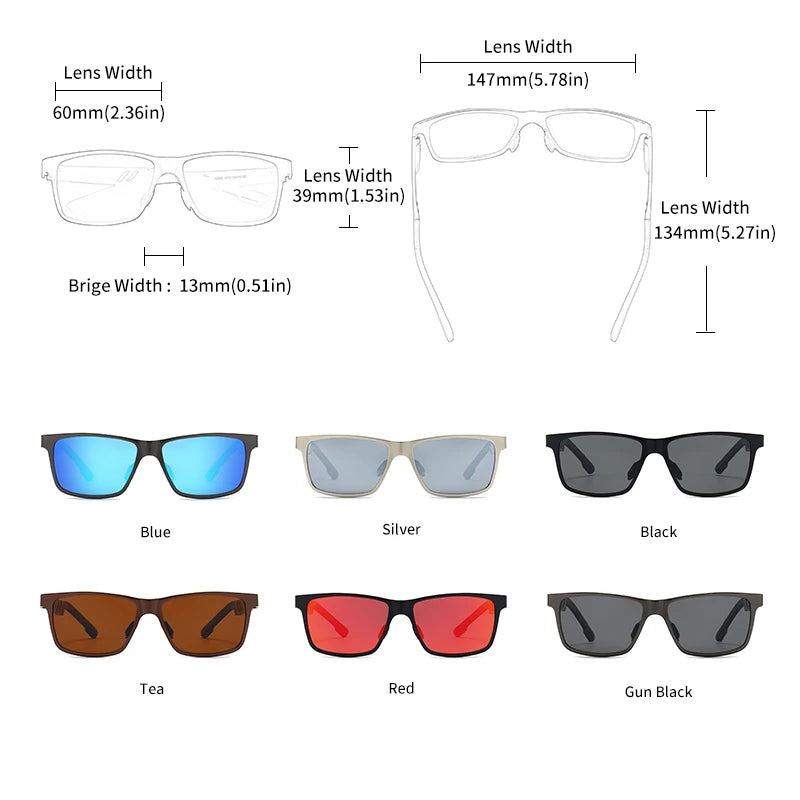 Óculos de Sol GCV Blade • Alumínio Magnésio (Polarizado para Dirigir)