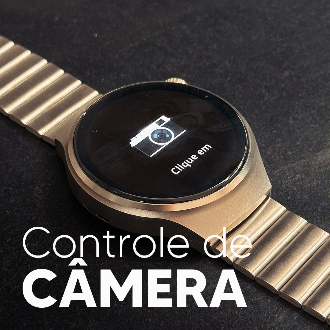 Design Redondo, Tela Nível AMOLED com 3 Pulseiras