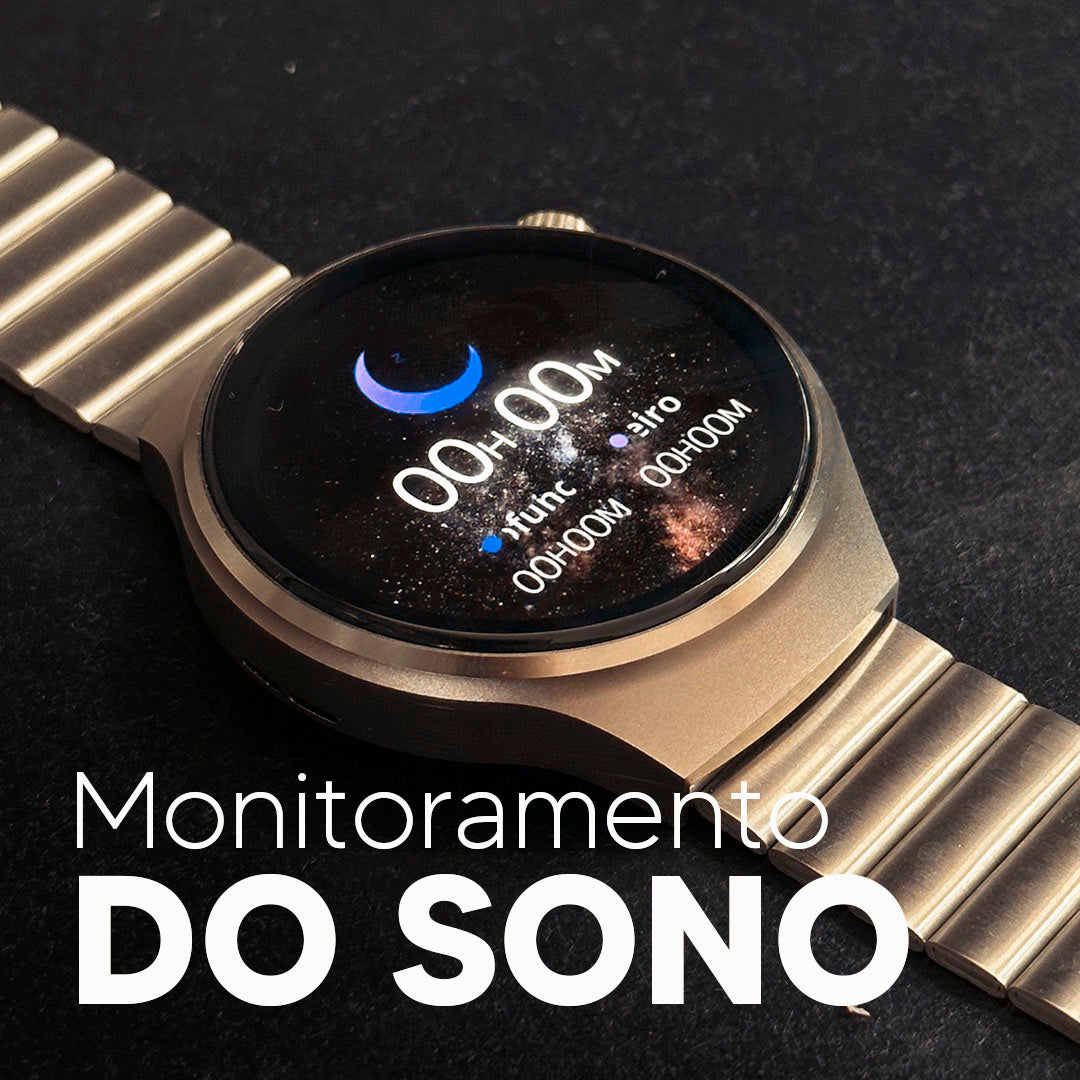 Design Redondo, Tela Nível AMOLED com 3 Pulseiras
