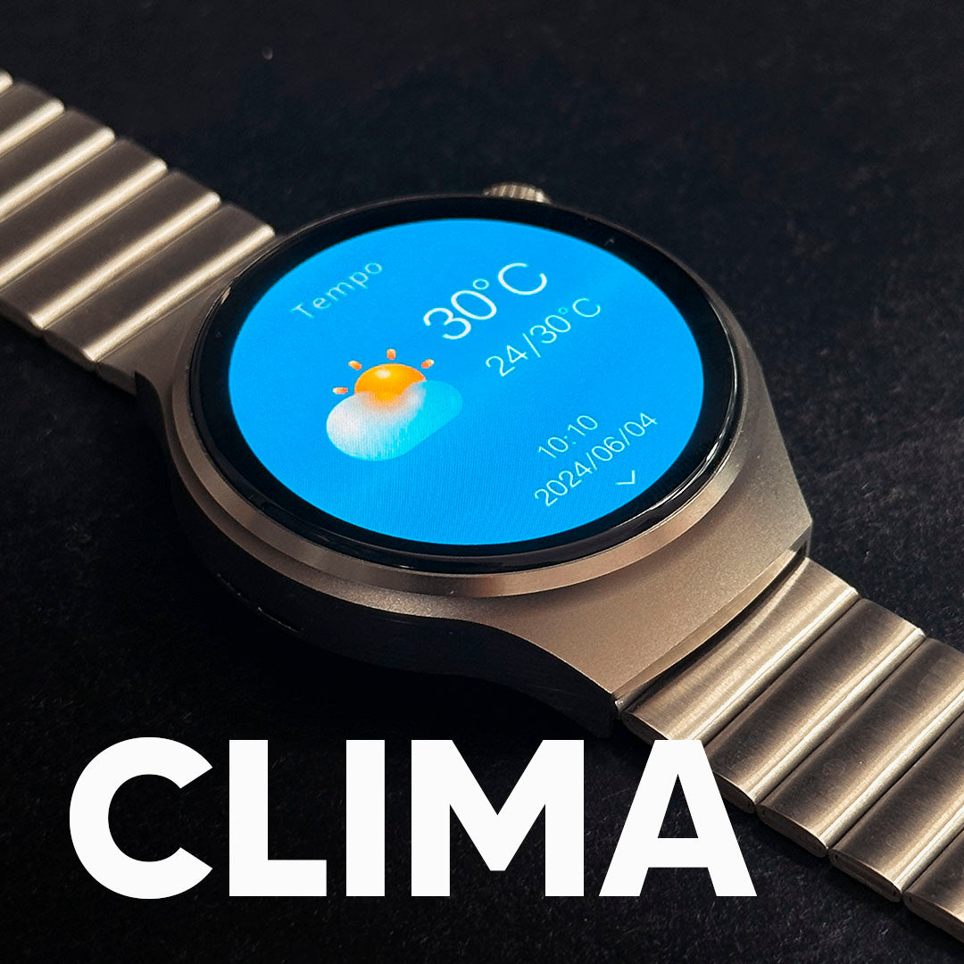 Design Redondo, Tela Nível AMOLED com 3 Pulseiras