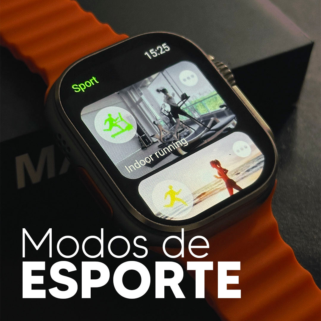 Ultra 2 Max - Smartwatch com Tela AMOLED, Função 2 Gestos e CPU Dual Core