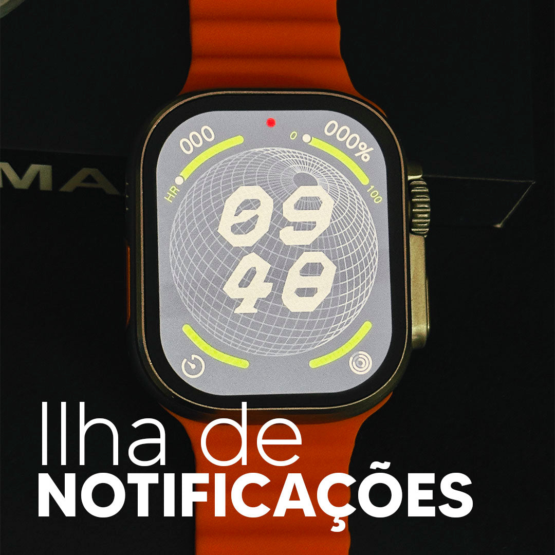 Ultra 2 Max - Smartwatch com Tela AMOLED, Função 2 Gestos e CPU Dual Core