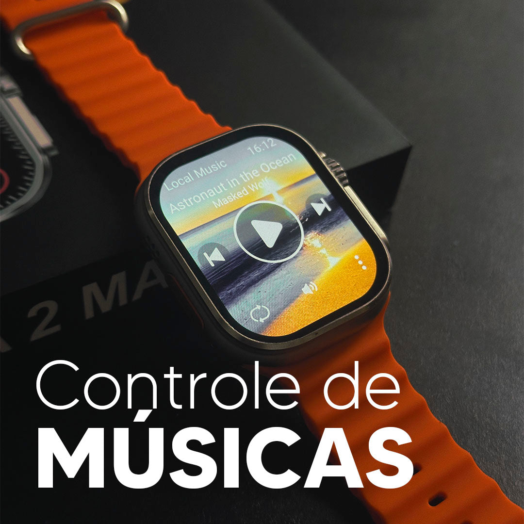 Ultra 2 Max - Smartwatch com Tela AMOLED, Função 2 Gestos e CPU Dual Core