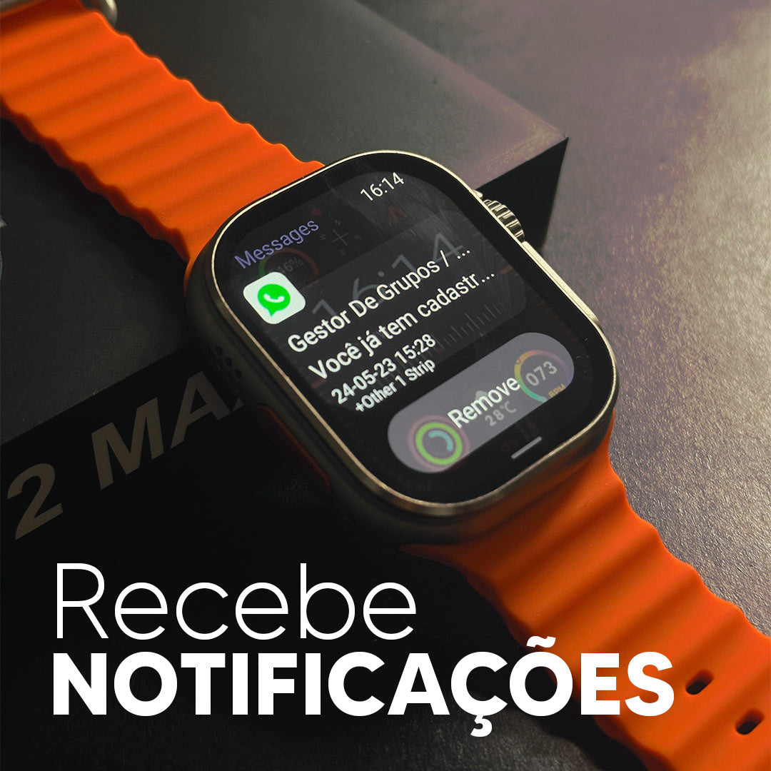 Ultra 2 Max - Smartwatch com Tela AMOLED, Função 2 Gestos e CPU Dual Core