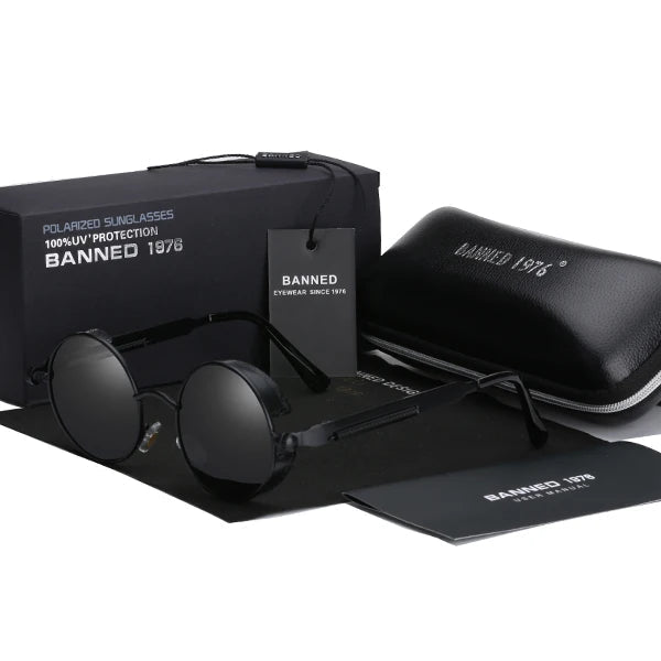 Banned™ Óculos de Sol Retro com Lentes Polarizadas UV400