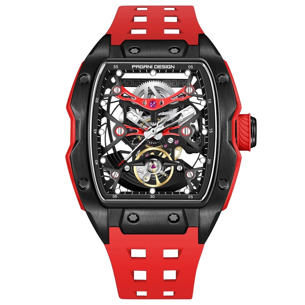 Relógio Pagani Design Alien Hollow PD-YS018 Vermelho