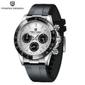 Pagani Design V2 40mm – Relógio Retrô com Vidro Safira, Cronógrafo e Aço Inoxidável