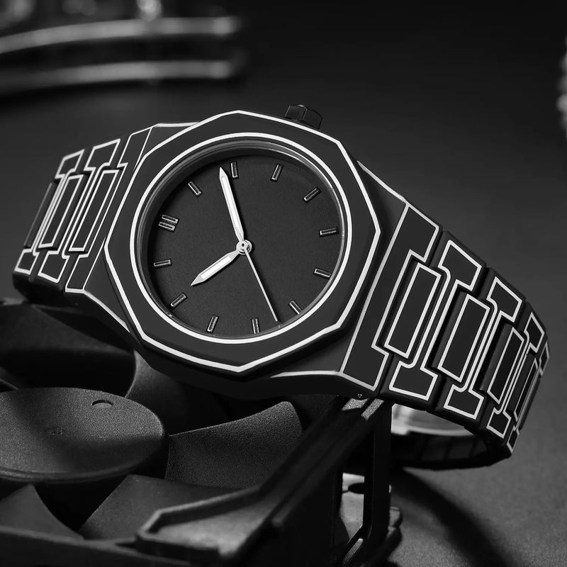 Modern Sketch™ – Relógio Minimalista Esportivo com Design 2D Resistência à Água