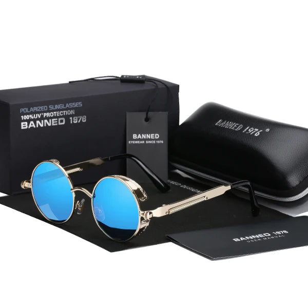 Banned™ Óculos de Sol Retro com Lentes Polarizadas HD