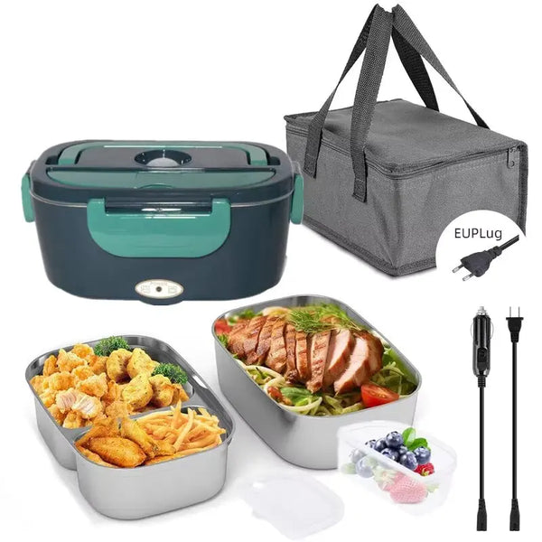 Marmita Elétrica 1.5L Inox 60W – Comida Quente em Qualquer Lugar + Frete Grátis