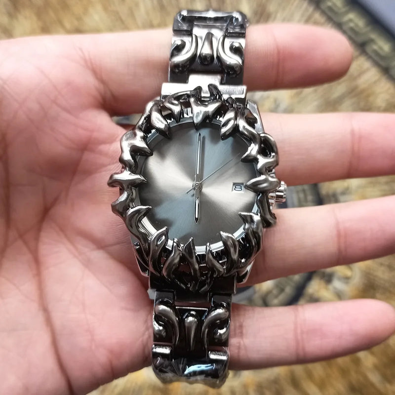 Obsidian Fang™ Relógio Premium com Design Aço Esculpido