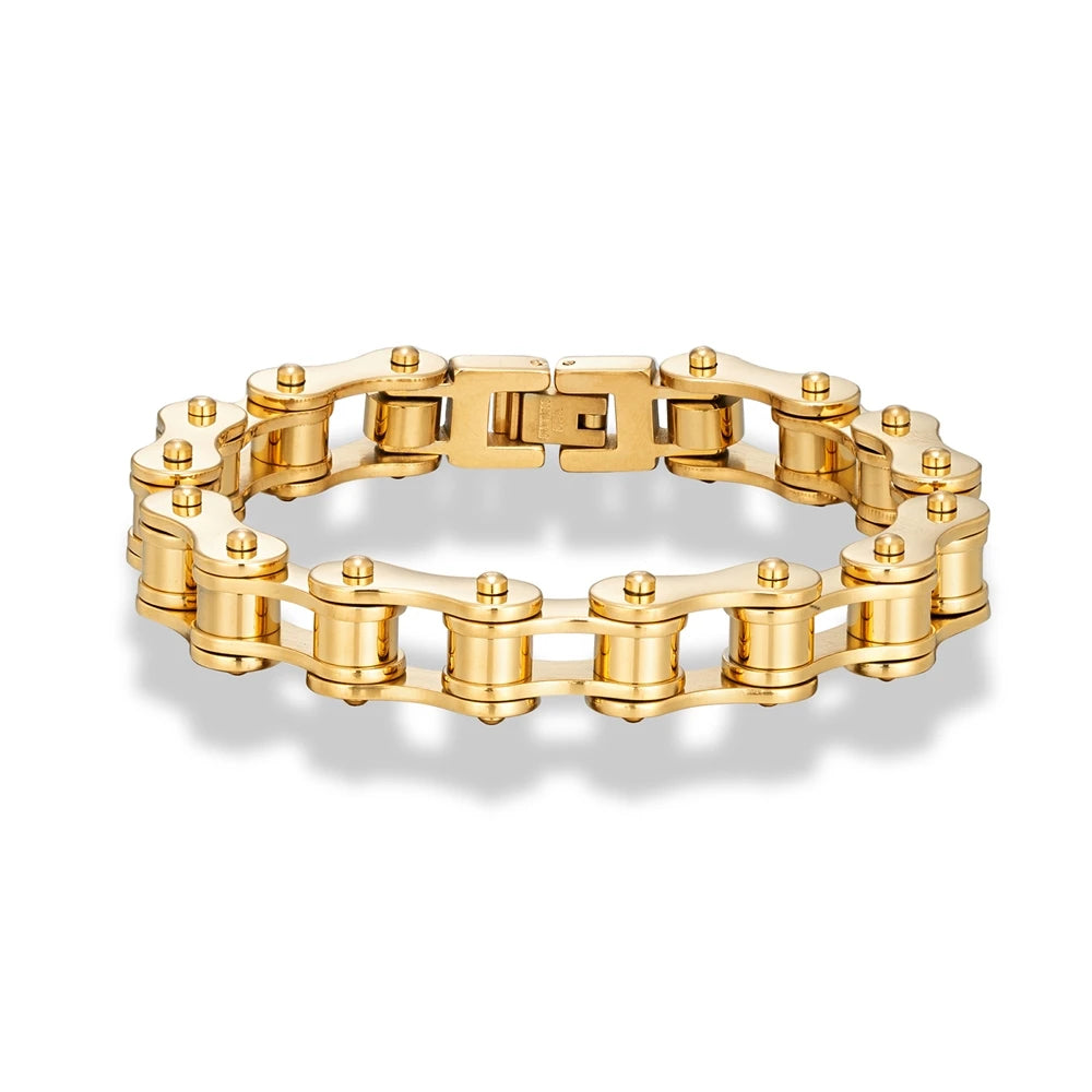 Bracelete GS MotorChain™ – Estilo Exclusivo, Série Limitada