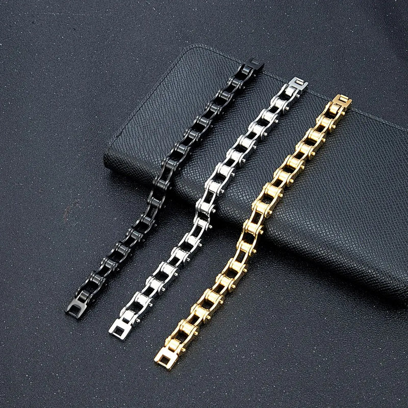 Bracelete GS MotorChain™ – Estilo Exclusivo, Série Limitada