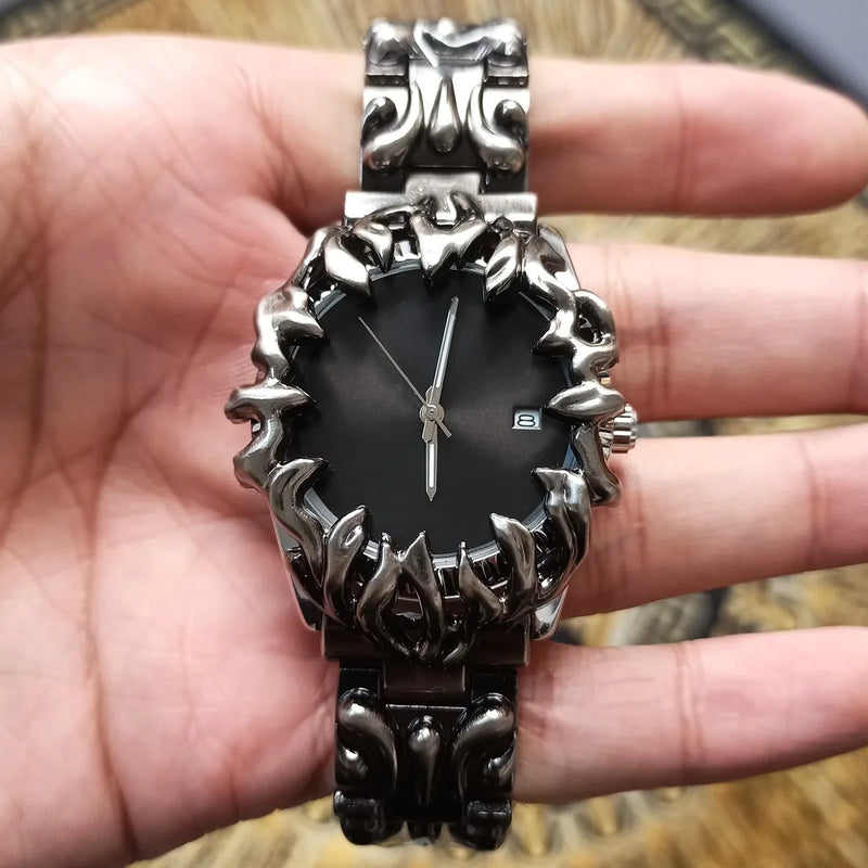 Obsidian Fang™ Relógio Premium com Design Aço Esculpido
