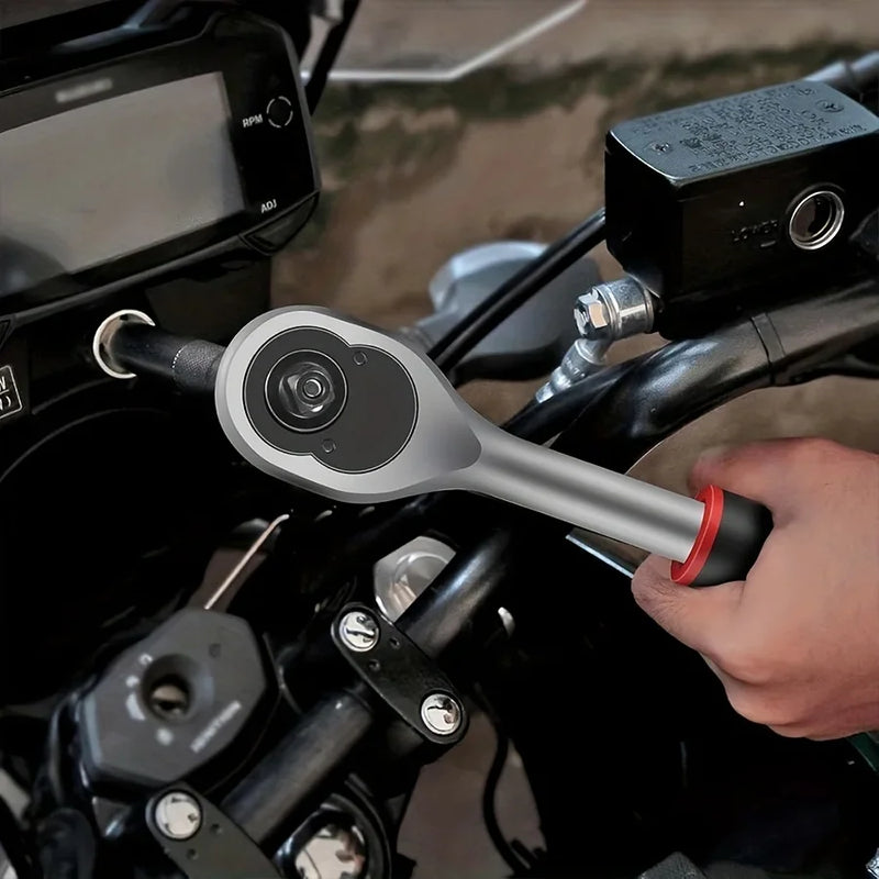 Kit Chave Catraca e Soquetes 46 Peças p/ Moto e Carro + Frete Grátis