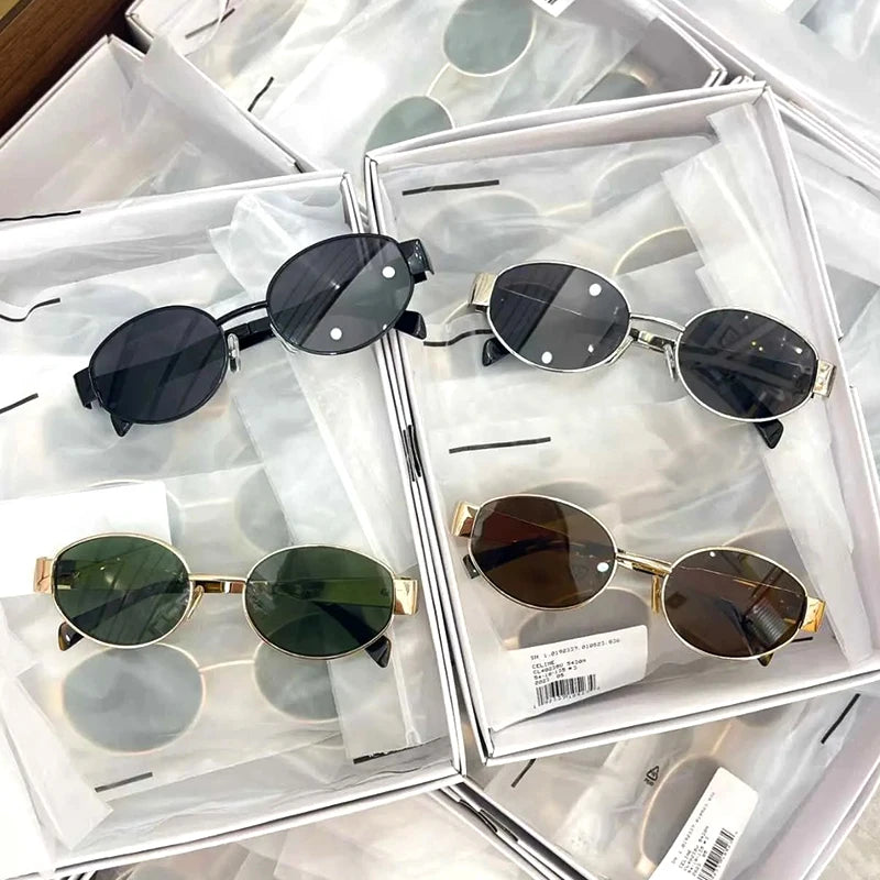 Lunaris™ Óculos de Sol Fashion – Estilo Retrô Oval Clássico com Proteção UV400 [COMPRE 1 E LEVE 2]