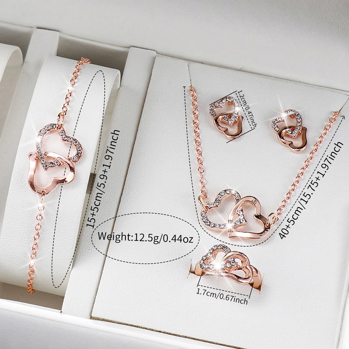 Conjunto Eternal Love 6 Peças em Aço Inoxidavel