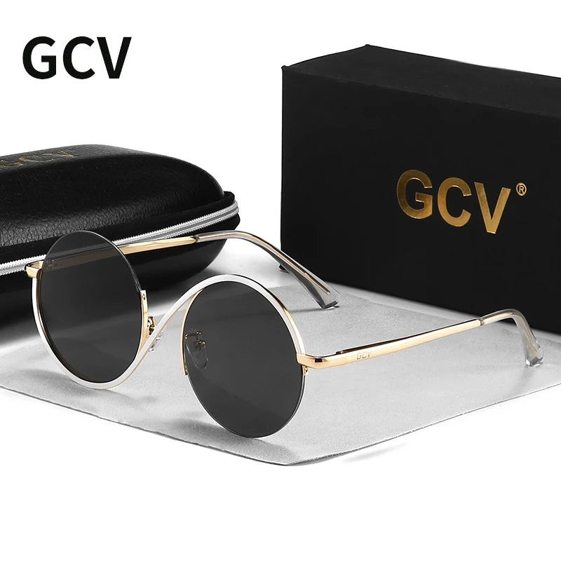 Óculos de Sol GCV Avant-Garde™ - Edição Fashion Steampunk com Lentes Antirreflexo
