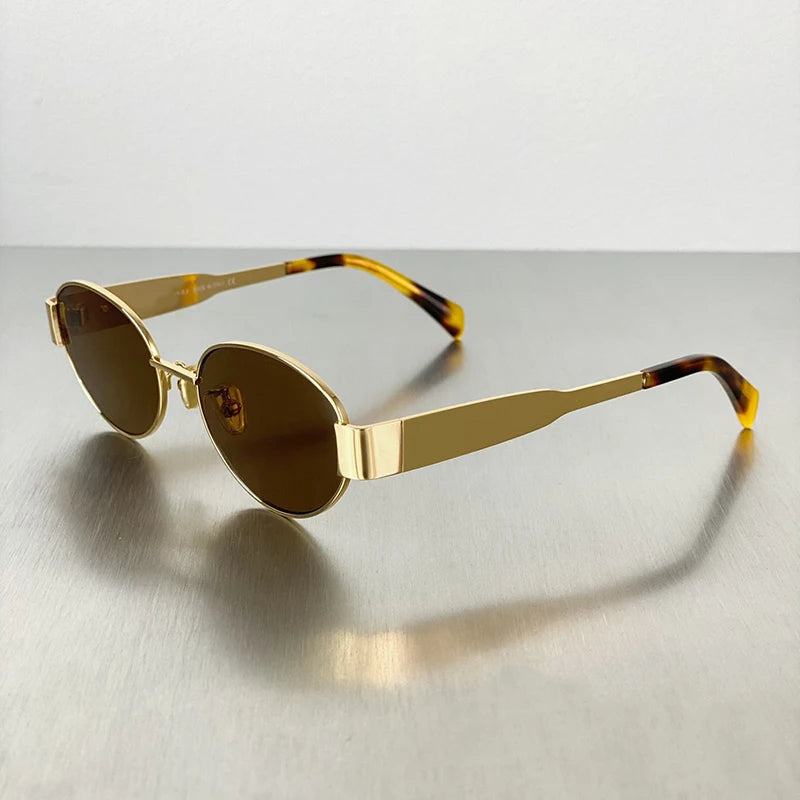 Lunaris™ Óculos de Sol Fashion – Estilo Retrô Oval Clássico com Proteção UV400 [COMPRE 1 E LEVE 2]