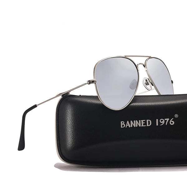 Óculos de Sol Square Pilot • Edição 1976 em Aço Inoxidável