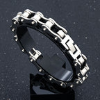 Bracelete GS MotorChain™ – Estilo Exclusivo, Série Limitada