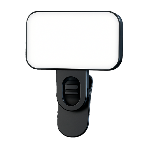 Luz LED Recarregável Para Selfie e Vídeos no Celular ou Computador + Frete Grátis