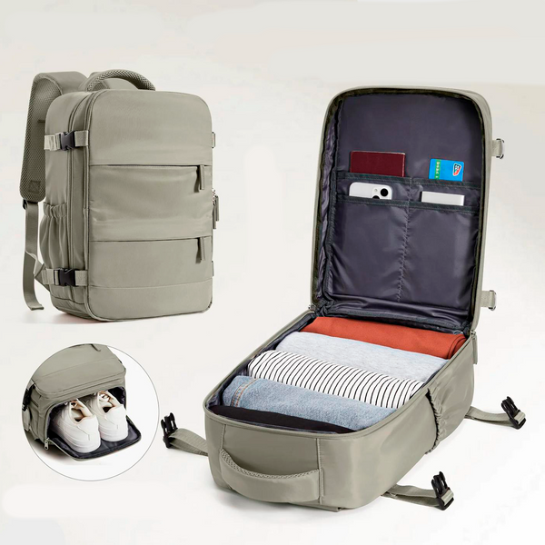 Mochila Compacta 40x20x25 com Compressão a Vácuo + Frete Grátis